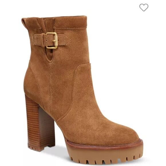 Veronica Beard Hannigan Suede Platform Boots in Hazelwood, New, Size 11 - Picture 14 of 15